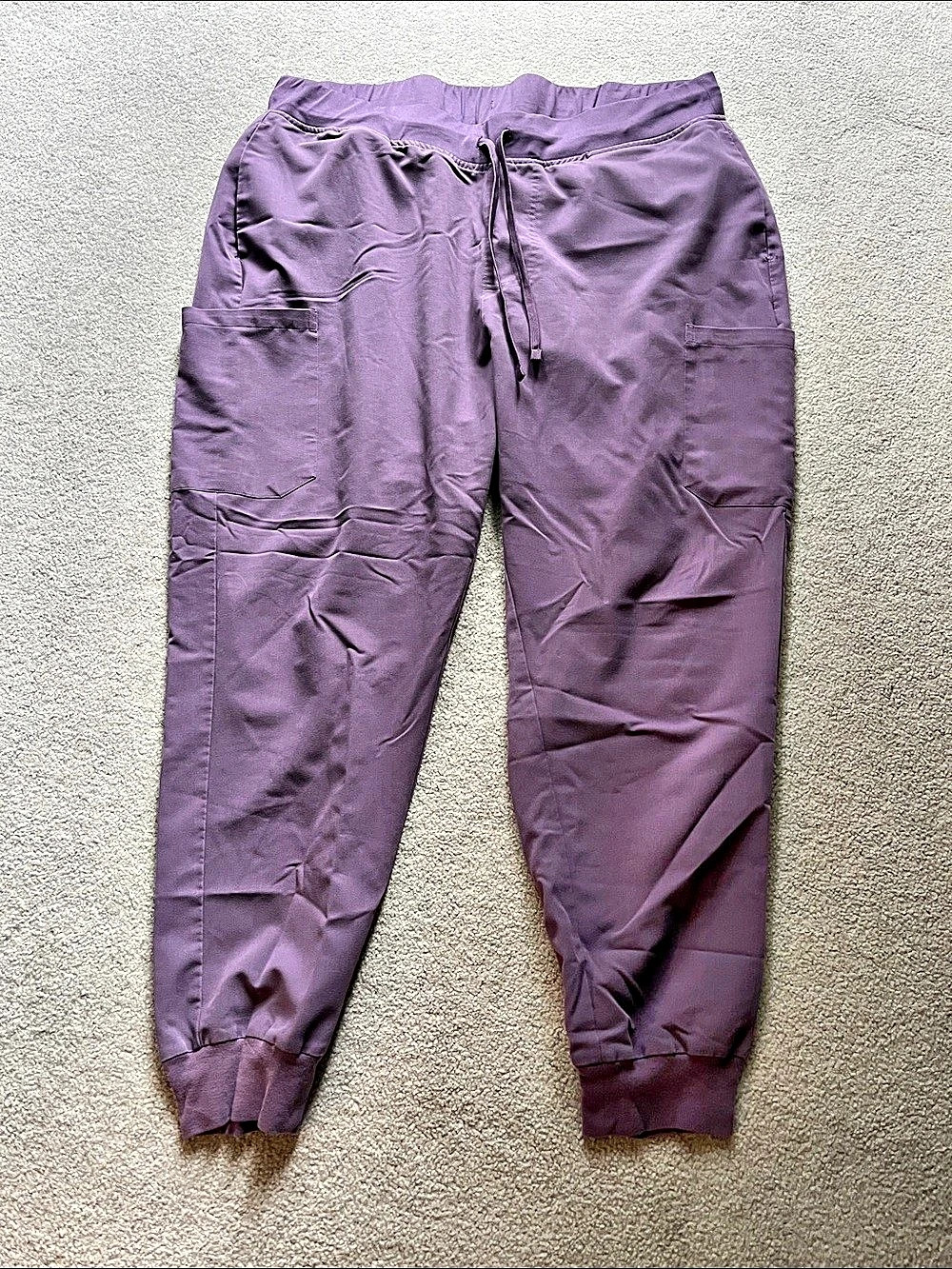 Mandala Jogger Scrub Pants Purple 2XL Like New